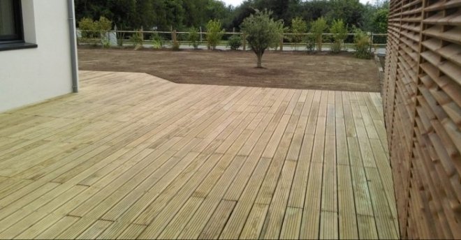 Terrasse en pin Morbihan