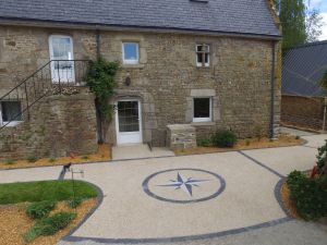 Béton désactivé entrée de maison 56 morbihan