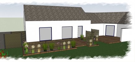 Projet d'aménagement en 3D de la terrasse Projet d'aménagement en 3D de la terrasse