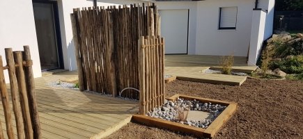 Clôture de type ganivelles Clôture de type ganivelles