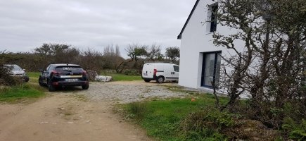 Jardin avant travaux et pose de la cloture Jardin avant travaux et pose de la cloture