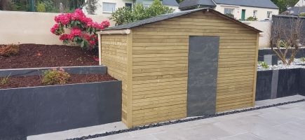Bardage bois sur abri de jardin Bardage bois sur abri de jardin