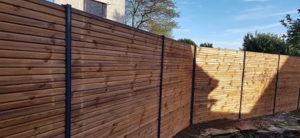 Clôture brise vue en bois- 56-Morbihan Clôture brise vue en bois- 56-Morbihan