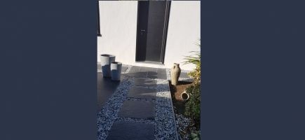 Accès porte d'entrée en pas japonais Accès porte d'entrée en pas japonais