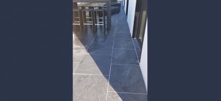 Terrasse grès cérame imitation ardoise Terrasse grès cérame imitation ardoise