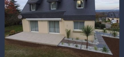 Terrasse grès cérame-56-Morbihan Terrasse grès cérame-56-Morbihan