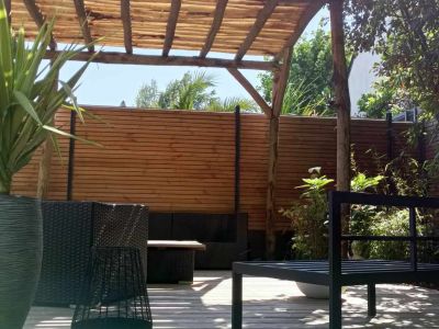 pergola bois naturel