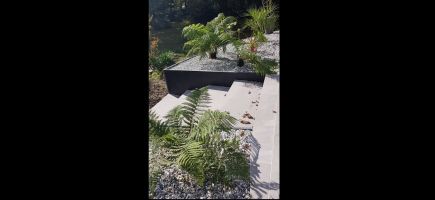 Jardinières et terrasse en grès cérame VANNES AURAY BRANDIVY GRAND CHAMP Jardinières et terrasse en grès cérame VANNES AURAY BRANDIVY GRAND CHAMP