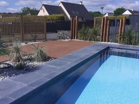 Aménagement autour piscine Vannes Aménagement autour piscine Vannes