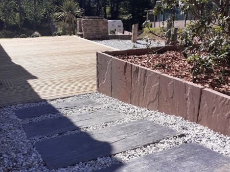 Pas japonais en palis de schiste-56-Morbihan-Camors Pas japonais en palis de schiste-56-Morbihan-Camors