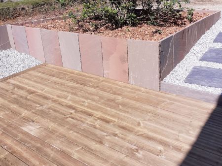 Terrasse en pin. 56. Camors Terrasse en pin. 56. Camors