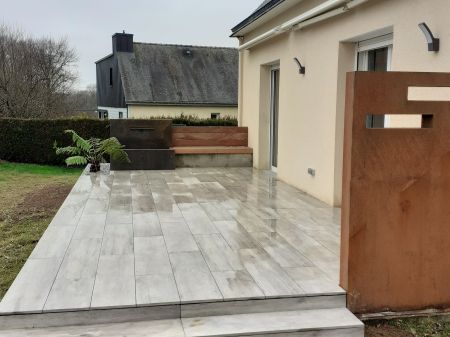 Dallage sur plots en grès cérame Grand Champ Dallage sur plots en grès cérame Grand Champ