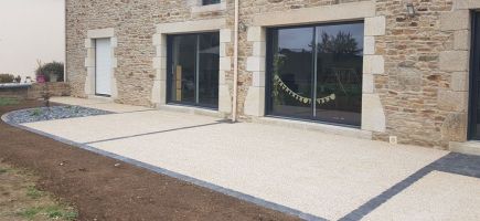 terrasse béton désactivé Languidic Paysagiste 56 terrasse béton désactivé Languidic Paysagiste 56