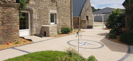 Béton désactivé entrée de maison Vannes Auray 56 Béton désactivé entrée de maison Vannes Auray 56