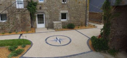 Béton désactivé languidic Morbihan 56 entrée de maison Béton désactivé languidic Morbihan 56 entrée de maison