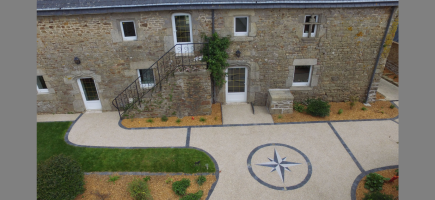 Béton désactivé motif languidic 56 paysagiste Morbihan Grand champ Béton désactivé motif languidic 56 paysagiste Morbihan Grand champ