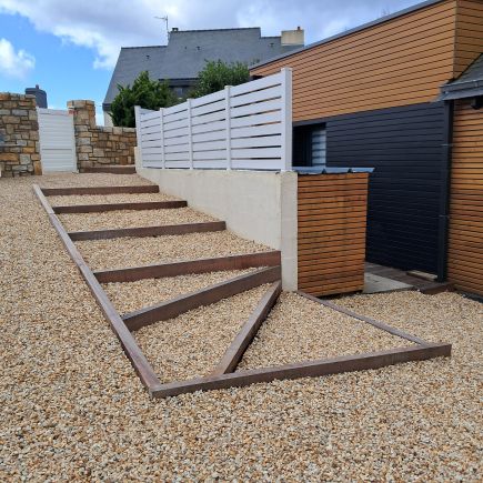 Escalier azobé scrignac Belz