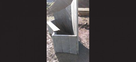 Projet jardin : jardinière schiste et calcaire Projet jardin : jardinière schiste et calcaire