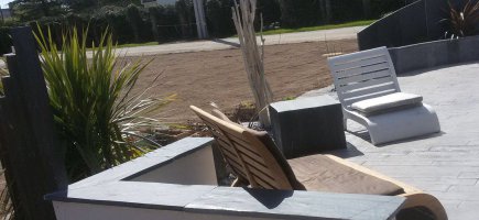 Création d'une terrasse en pierre à Grand-Champ Création d'une terrasse en pierre à Grand-Champ