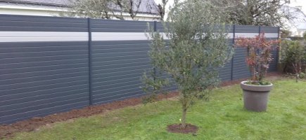 Palissade bicolore en aluminium Palissade bicolore en aluminium