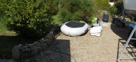 Espace pour bateau avant aménagement