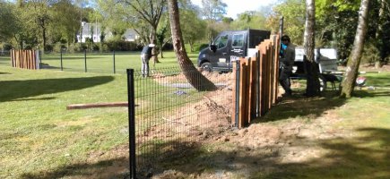 Le chantier et les paysagistes (Kervignac - 56) Le chantier et les paysagistes (Kervignac - 56)