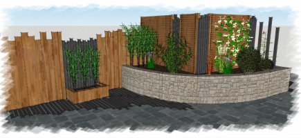 le projet d'aménagement en 3D le projet d'aménagement en 3D