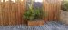 barrettes de schiste et jardinière avec bambous