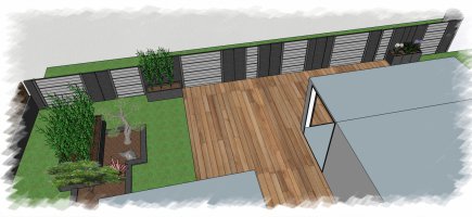 Projet 3D aménagement jardin à Quiberon Projet 3D aménagement jardin à Quiberon