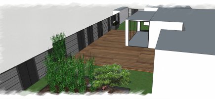 Projet aménagement d'un jardin contemporain à Quiberon Projet aménagement d'un jardin contemporain à Quiberon