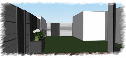 Projet clôture jardin à Quiberon Projet clôture jardin à Quiberon