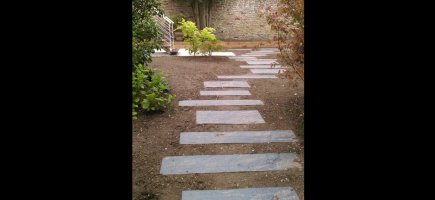 pas japonais en palis d'ardoise pas japonais en palis d'ardoise