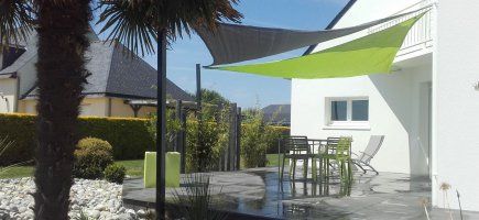 Voile d'ombrage 2 couleurs